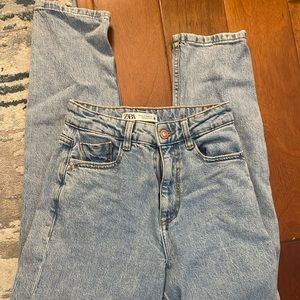 zara straight jeans